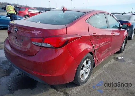 2015 Hyundai Elantra Se из США, поврежденный, VIN 5NPDH4AE2FH550176